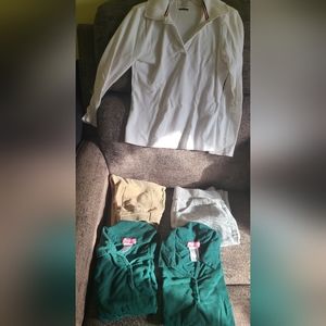 Set of 5 Uniform bundle with polos,joggers,leggings and long sleeve t sh…